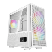 Thùng máy Case Deepcool CH360 Digital WH - Trắng | Kèm sẵn 3 fan ARGB