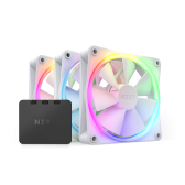 Fan Case NZXT F120 RGB Triple Pack - Trắng | Kit 3 fan, RGB, kèm HUB (Ring LED)