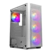 Thùng máy Case 1St Player V4 - Trắng | Kèm 4 fan RGB