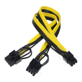 Cáp Nguồn Phụ VGA Từ 6pin Sang 8pin 6 pin 2 (6 + 2) pin male