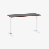 Bàn văn phòng HyperWork Core Desk - 1m4 | Khung trắng, mặt bàn đen
