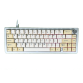 Bàn phím Xinmeng M66 Silver | Case nhôm, hot swap, RGB, wumei sub axis switch (WQ01)