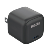 Củ sạc nhanh mini Bison BCH180 Black GaN 33W