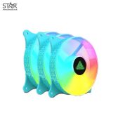 Bộ Kit 3 Fan VSP V400C LED RGB Xanh Dương (01 Hộp có 3 Fan/Hub/Remote)