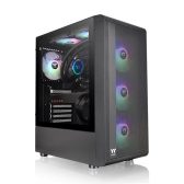Thùng máy Case Thermaltake S200 TG ARGB Mid Tower Chassis | Đen, sẵn 4 fan ARGB (CA-1X2-00M1WN-00)
