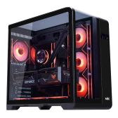 Thùng máy Case Mik Barbatos ATX - Black | AIO 360, view 3 góc