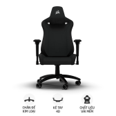 Ghế Gaming Corsair TC200 Fabric | Black - Black (CF-9010049-WW)