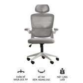 Ghế công thái học Ergonomic TMS09 | Xám