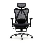 Ghế công thái học Sihoo M57B | Có kê chân, Đen