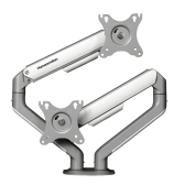 Giá treo màn hình đôi Human Motion T6 Pro Dual - Trắng | 17 - 32 inch