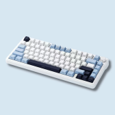Bàn phím cơ Xinmeng M75 RGB | Wireless, White Blue, Triple Mode, Hot swap, RGB, Peach V2 axis Switch