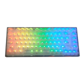 Bàn phím cơ Xinmeng X75 RGB | Wireless, Clear White, Triple Mode, Hot swap, RGB, White Jade Switch