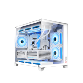Thùng máy Case Magic Aqua-M Ultra Pro - Trắng | Full Micro ATX, AIO 360 Top