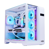 Thùng máy Case Mik Barbatos ATX - White | AIO 360, view 3 góc