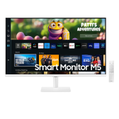 Màn hình thông minh Samsung M5 LS32CM501EEXXV | 32 inch, Full HD, VA, 60Hz, 4ms, HDR10, phẳng, WiFi 5, Bluetooth 5.2, remote, trắng