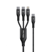 Cáp sạc 3 in 1 Bison CB301 | C to M+L+C, 100W, 1.2m