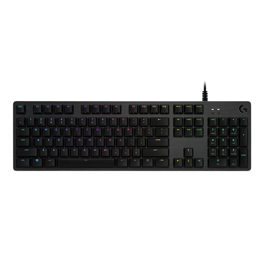 Bàn phím cơ Logitech G512 Carbon GX Blue Clicky Switch (Đen)