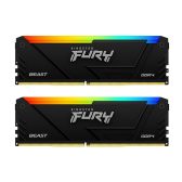 Ram Kingston Fury Beast RGB 16GB | 2x8GB, DDR4, 3200MHz (KF432C16BB2AK2/16)