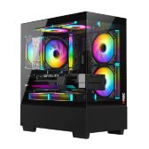 Thùng máy Case Magic MIX-Tower Đen | Micro ATX, không fan