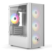 Thùng máy Case Vitra Cruise AX3 - Trắng | Micro ATX, kèm sẵn 4 fan RGB