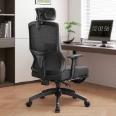 Ghế công thái học Ergonomic TIA07 | Màu đen