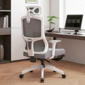 Ghế công thái học Ergonomic TIA07 | Màu xám