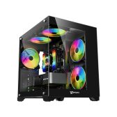 Thùng máy Case Jetek CSGO2 D.VA1 - Black | Hồ cá, không kèm fan