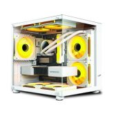 Thùng máy Case Aqual X2-M | Micro-ATX, Trắng