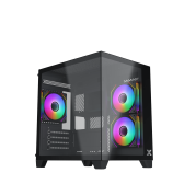 Thùng máy Case Xigmatek Aqua M Nano 3GF - Black | Kèm sẵn 3 fan (EN45509)