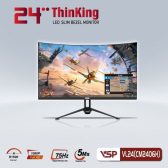 Màn hình VSP VL24 CM2406H đen | 24 inch, Full HD, VA, Cong (LM01-2406H00129)